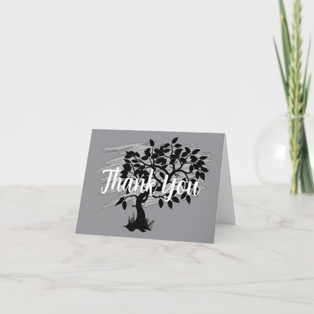 Twisted Sapling Thank You Card (Front)