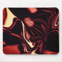 Twisted shapes in red that look like matte metal