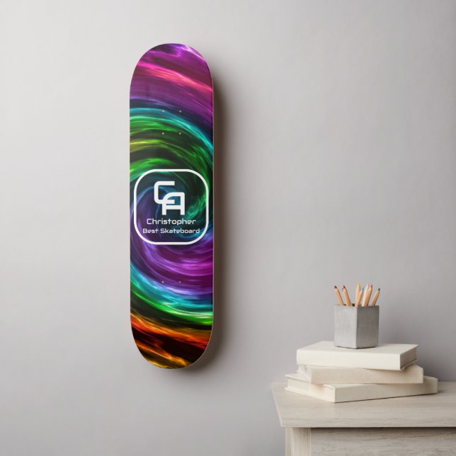 Twisted Smoke Monogram Multicolors Skateboard (Wall Art)