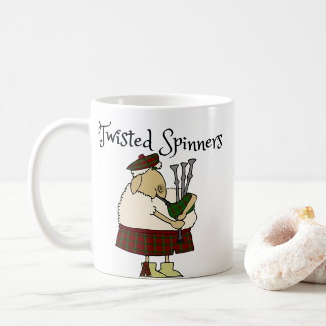 Twisted Spinner kilted sheep mug (With Donut)
