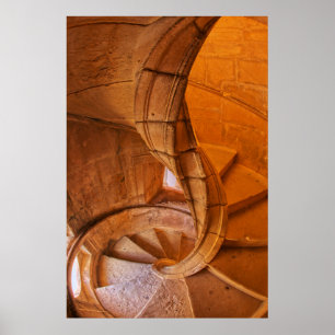 Twisted Spiral Staircase, Portugal Poster