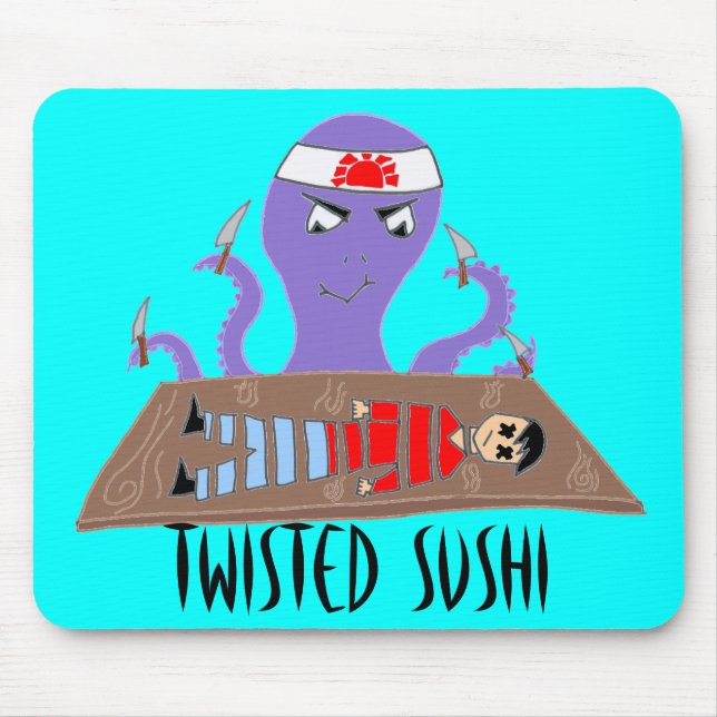Twisted Sushi Mouse Pad (Front)