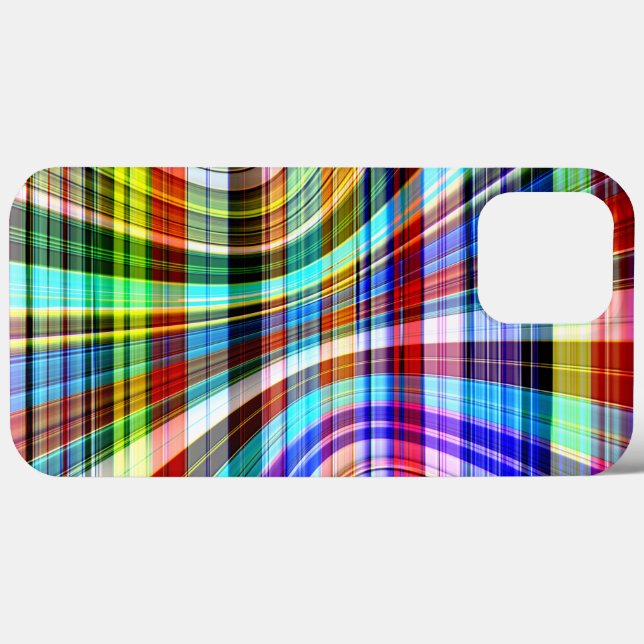 Twisted transparent coloured stripes crossing Case-Mate iPhone case (Back (Horizontal))