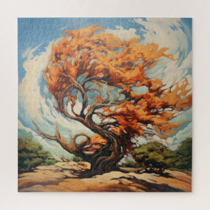 Twisted Tree Abstract World Jigsaw Puzzle