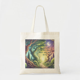 Twisted Tree Path & Quote Tote Bag
