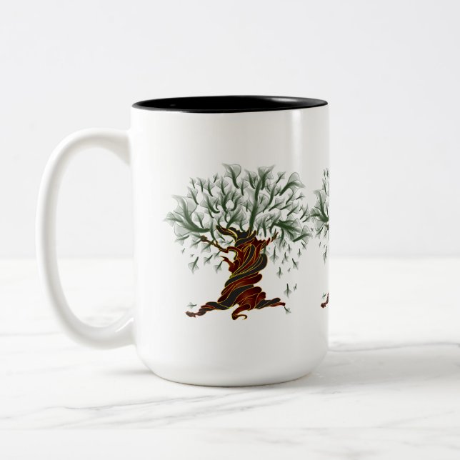 Twisted Tree Two-Tone Coffee Mug (Left)