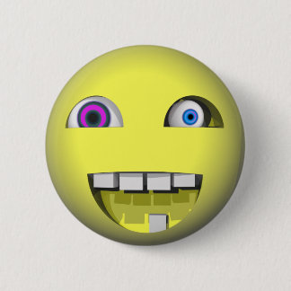 Twisted With Crazy Eyes 6 Cm Round Badge