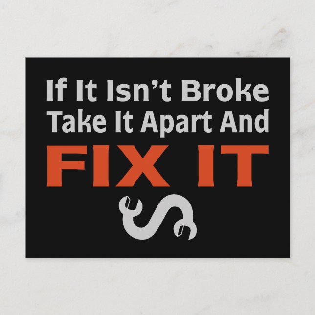 Twisted Wrench - FIX IT Postcard (Front)