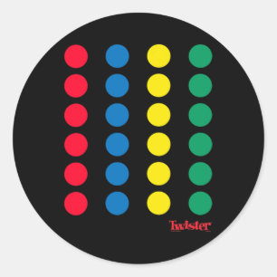 Twister Halloween Twister Board Costume  Classic Round Sticker