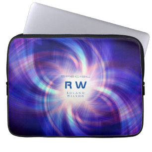 Twisting Effect Multicolors Personalised Laptop Sleeve