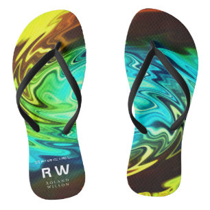 Twisting Liquid Multicolors Personalised Thongs