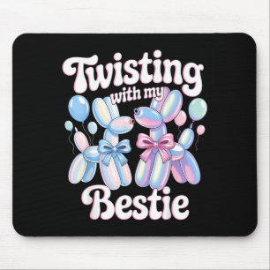 Twisting With My Ie Balloon Artist Balloon Animal Mouse Pad