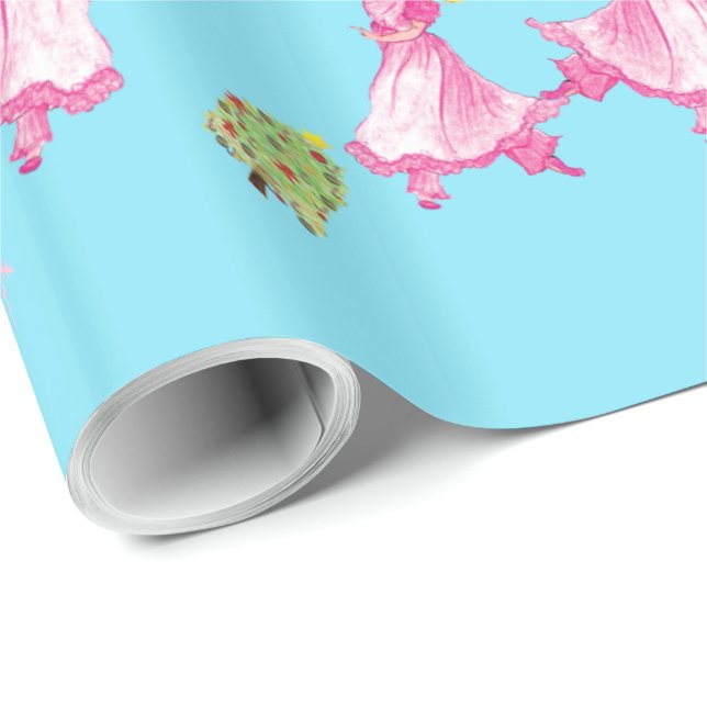 Twit NutcrackerBallet Clara dancing Wrapping Paper (Roll Corner)