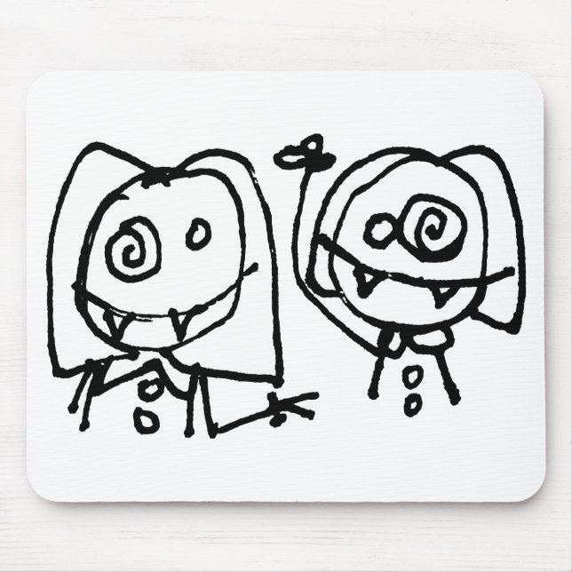 Twitarded Just Heads Mousepad (Front)