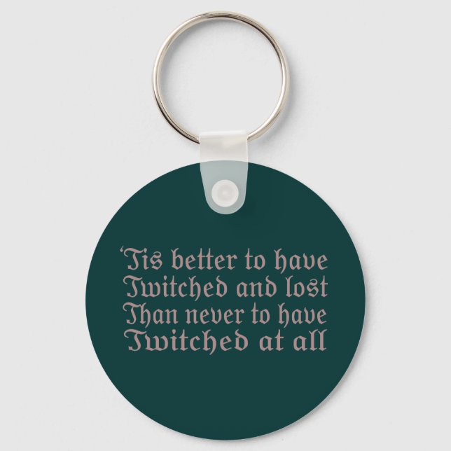 Twitched and Lost... Key Ring (Front)