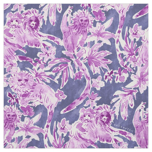 TWITCHY TAMARINS in Veri Peri Fabric (Swatch)