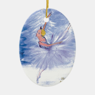 Twitt Snow Queen-Nutcracker Ballet by Marie L Ceramic Ornament