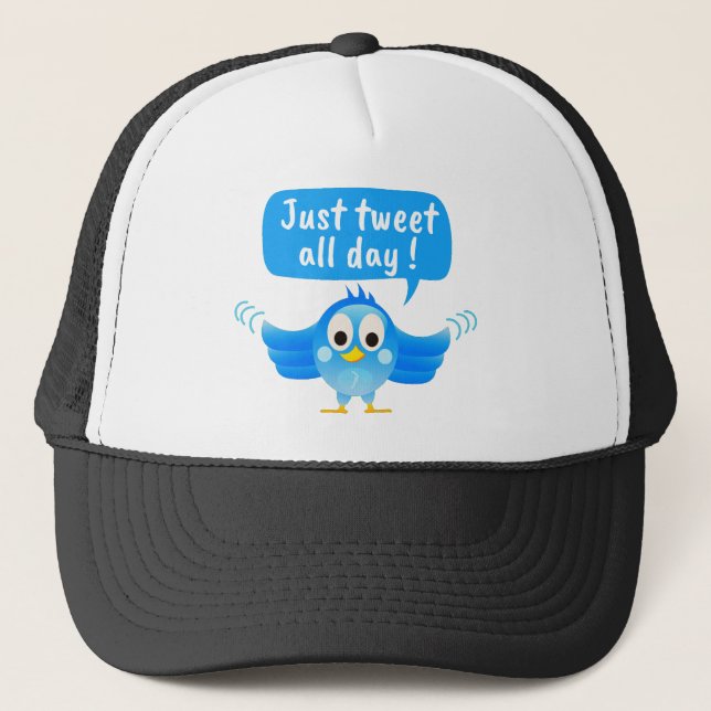Twitter bird trucker hat (Front)