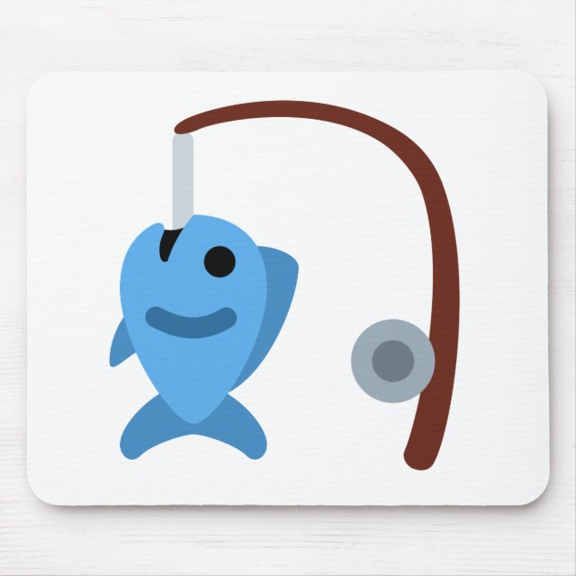Twitter emoji - Fishing Mouse Pad (Front)
