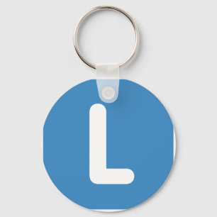 Twitter Emoji Letter J Key Ring