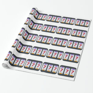 Twitter Emoji - Lucky 7 Wrapping Paper