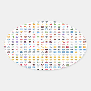 Twitter Emoji (Twemoji) Oval Sticker