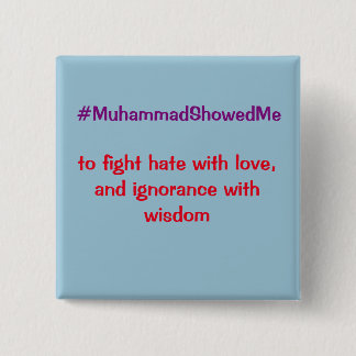 Twitter Hashtag Storm Muhammad Showed Me 15 Cm Square Badge