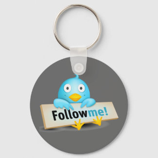 Twitter Mania - Follow Baby Bird Key Ring