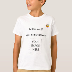 twitter me @ (your twitter ID here) Dolphin Design T-Shirt