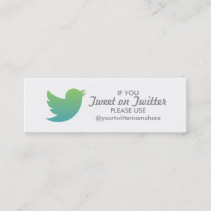 twitter promo mini business card