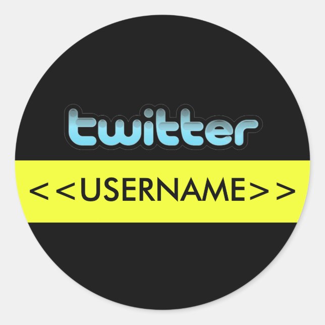 Twitter tweet twit Sticker (Front)