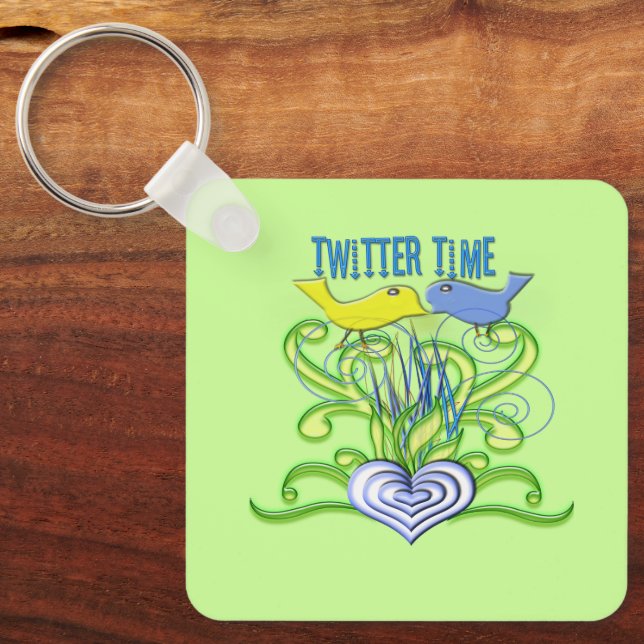TwitterTime Key Ring (Front)