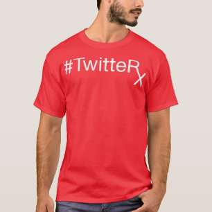 TwitteRx White on Blue T-Shirt