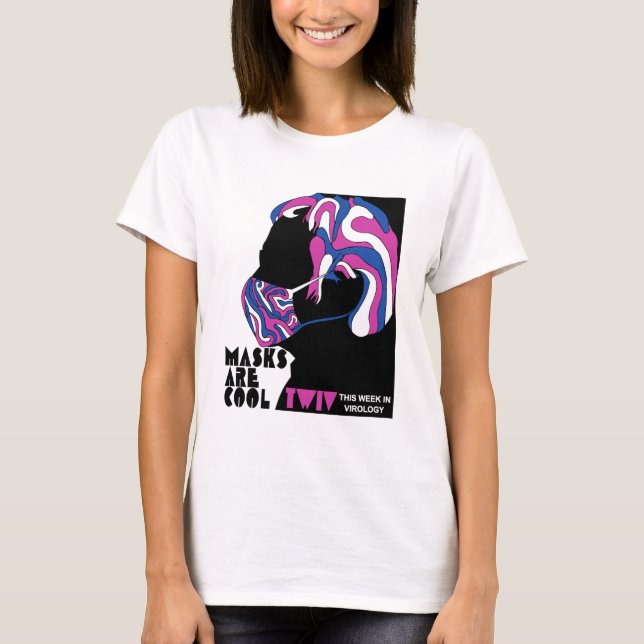 TWiV Masks are Cool t-shirt (Front)