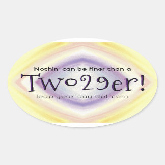 Two 29'er! oval sticker