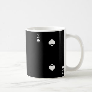 Two (2) Of Spades Poker Card Playing Card Coffee Mug