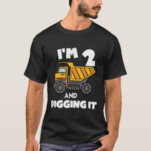 Two 2yr 2th Birthday Construction Boy 2 Ye T-Shirt