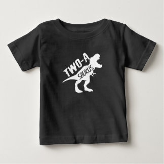 Two-A-Saurus Dinosaur 2nd second Birthday Baby T-Shirt