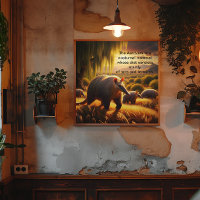  Two Aardvark Tender Anteater Maternal Love