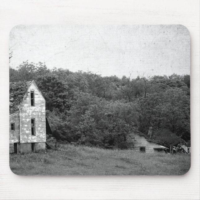 Two Abandoned Houses Mouse Pad (Front)
