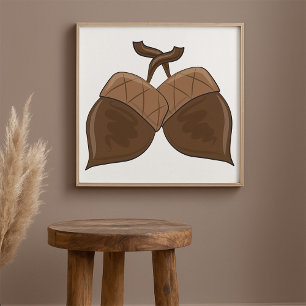 Two Acorns Poster