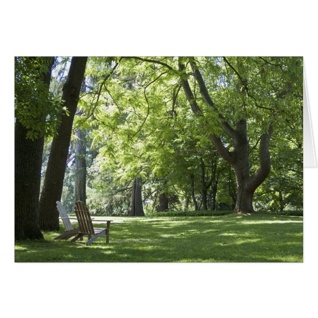 Two Adirondack Chairs Card (Front Horizontal)