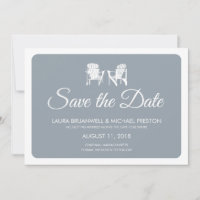Two Adirondack Chairs Save the Date