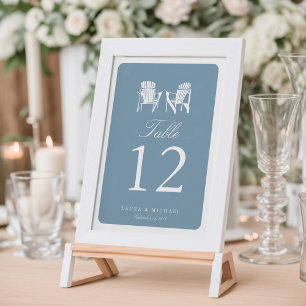 Two Adirondack Chairs Table Number
