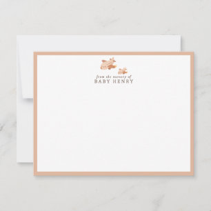 Two Aeroplanes Nursery Note Card