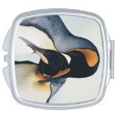 Two affectionate penguins vanity mirror (Side)