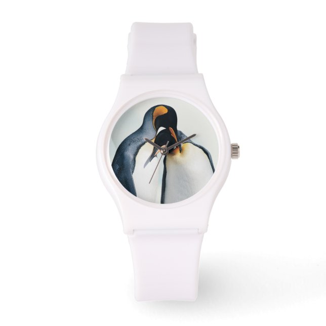 Two Affectionate Penguins Watch (Front)