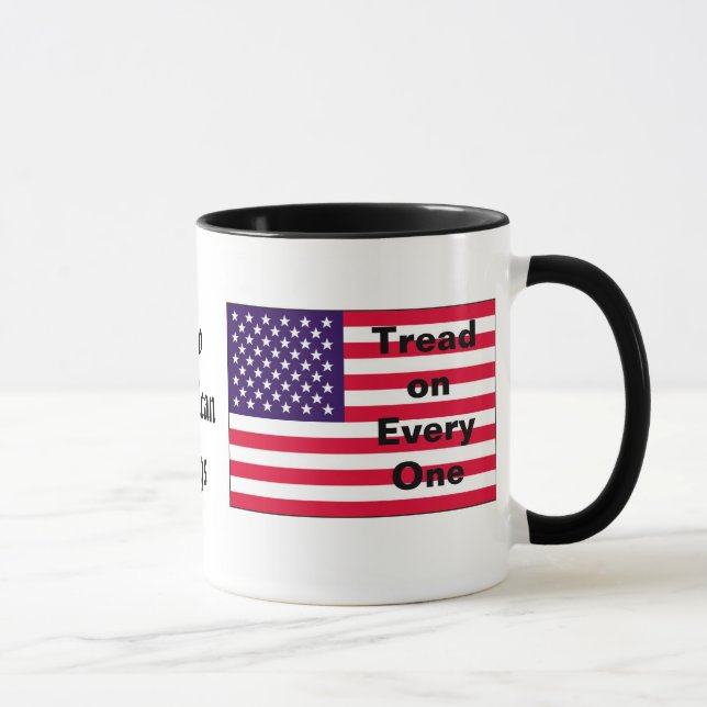 Two American Flags Mug (Right)