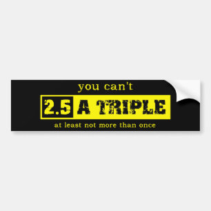 Two and a Half Triple Motocross Bumper Sticker