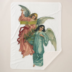 Two Angles to protect a loved one Sherpa Blanket
